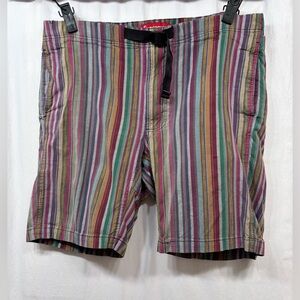 Supreme Shorts Multicolor Striped Mens Size 32 Cotton Boardshort